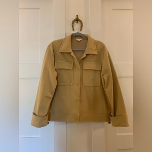 COS camel boxy shirt jacket
